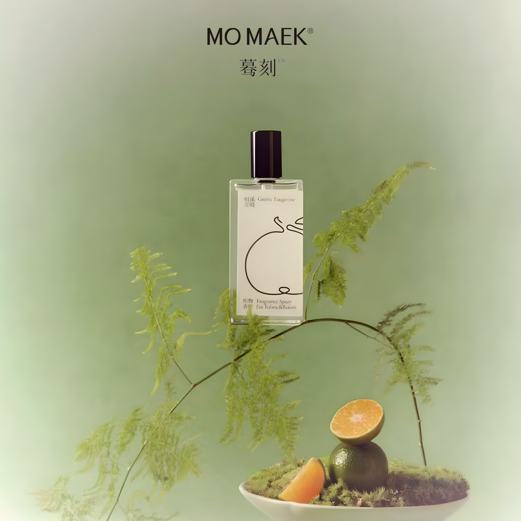 Green Tangerine Scented Fabric Spray by Mo Maek