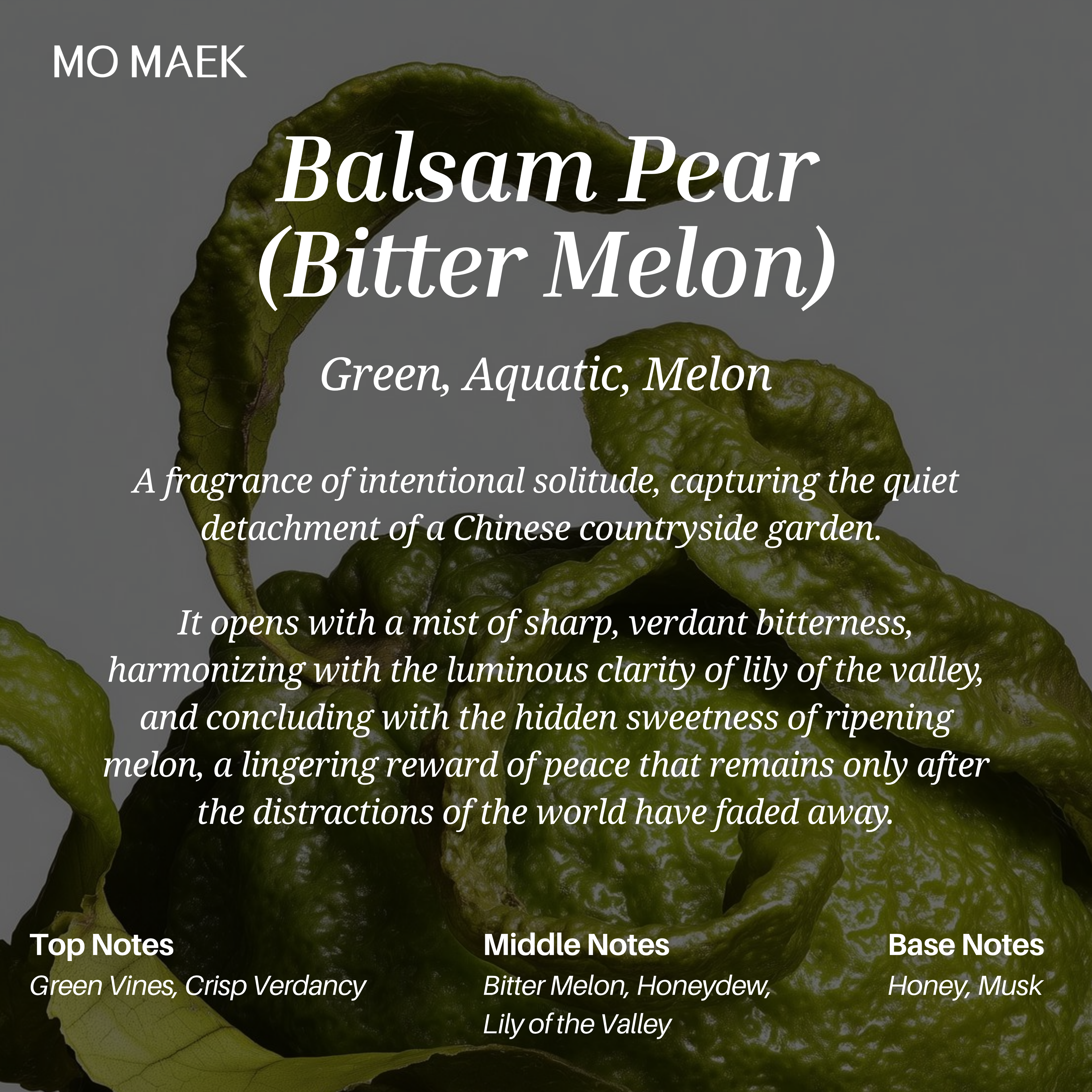 Balsam Pear Scented Home Diffuser by Mo Maek